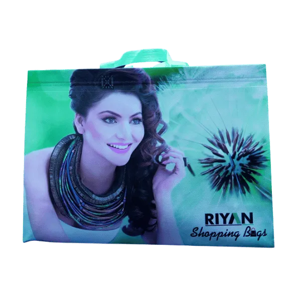 Premium Green Floral Model Bag (5000, 17 X 14 X 5)